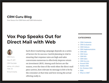 Tablet Screenshot of crm-guru.com
